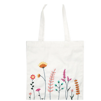 MEADOW FLOWERS TOTE BAG EMBROIDERY KIT