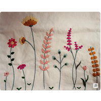 MEADOW FLOWERS TOTE BAG EMBROIDERY KIT