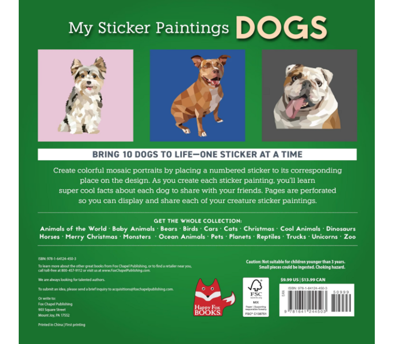 My Sticker Paintings - Dogs