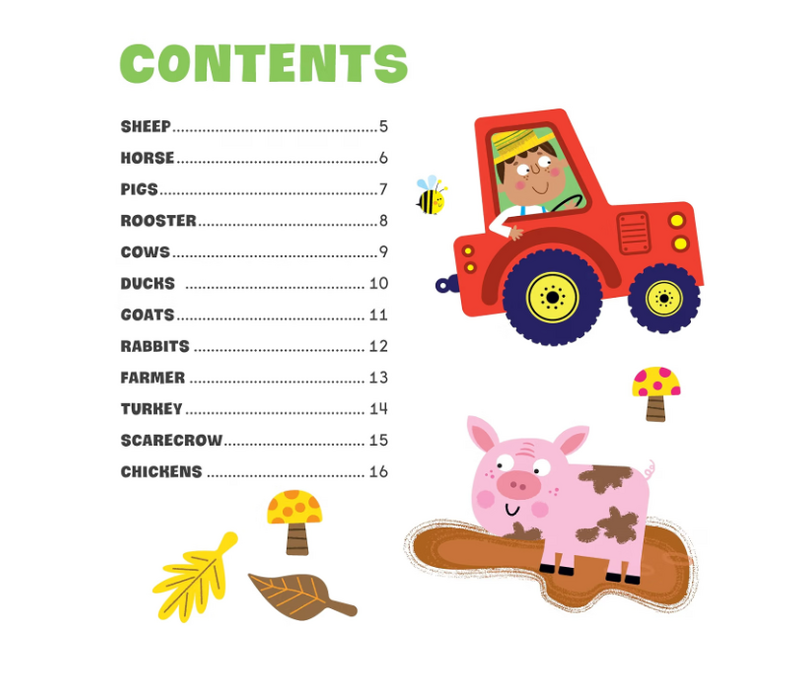 First Fun Sticker Painting: Farm Animals