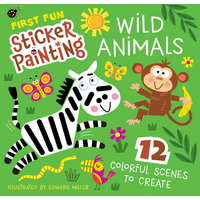 First Fun Sticker Painting: Wild Animals