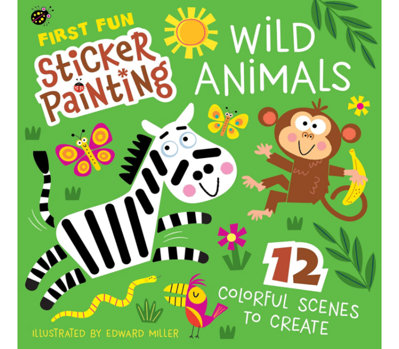 First Fun Sticker Painting: Wild Animals