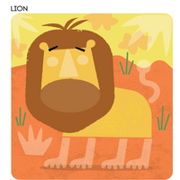 First Fun Sticker Painting: Wild Animals