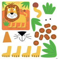 First Fun Sticker Painting: Wild Animals