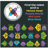 Robot Face Race Matching Game