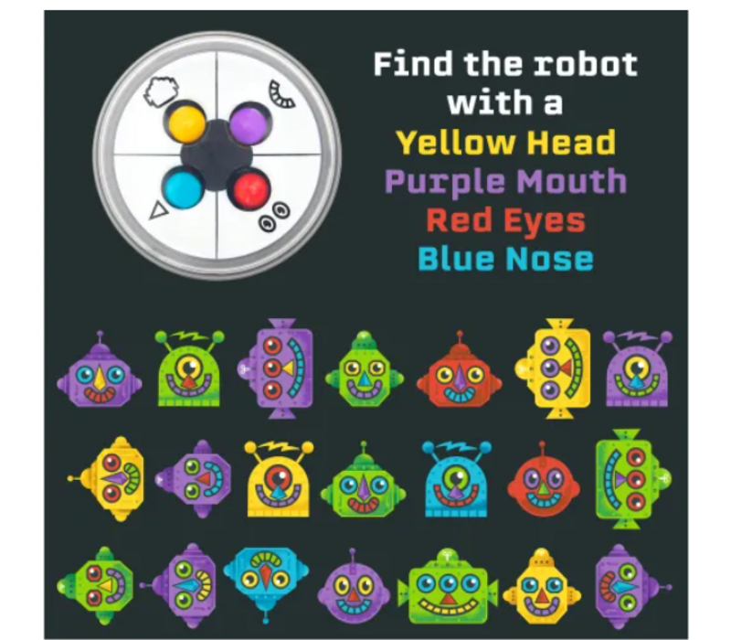 Robot Face Race Matching Game