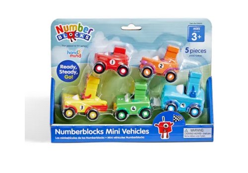 Hand2Mind Numberblocks® Mini Vehicles, Set of 5