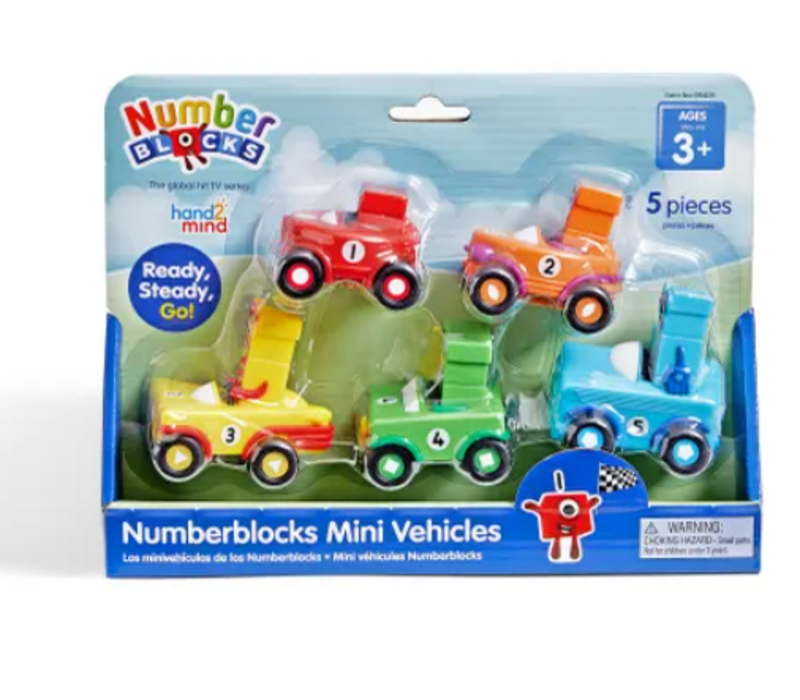 Numberblocks® Mini Vehicles, Set of 5