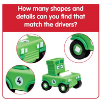 Numberblocks® Mini Vehicles, Set of 5