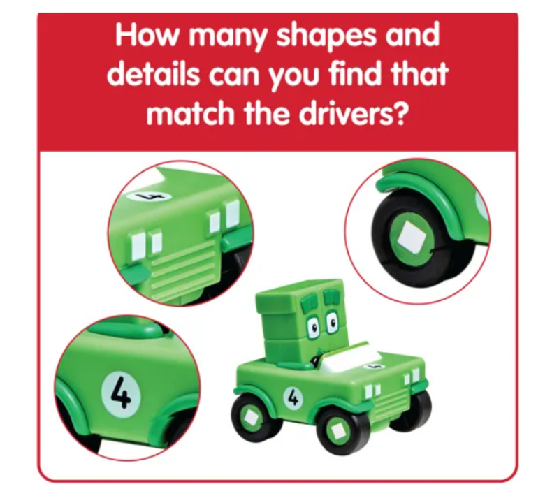 Numberblocks® Mini Vehicles, Set of 5