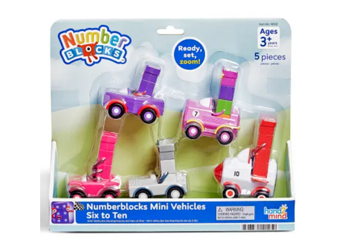 Hand2Mind Numberblocks® Six to Ten Mini Vehicles