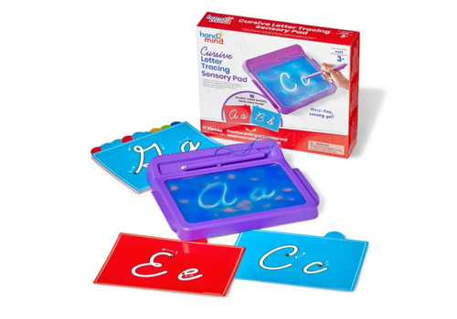 Hand2Mind Cursive Letter Tracing Sensory Pad