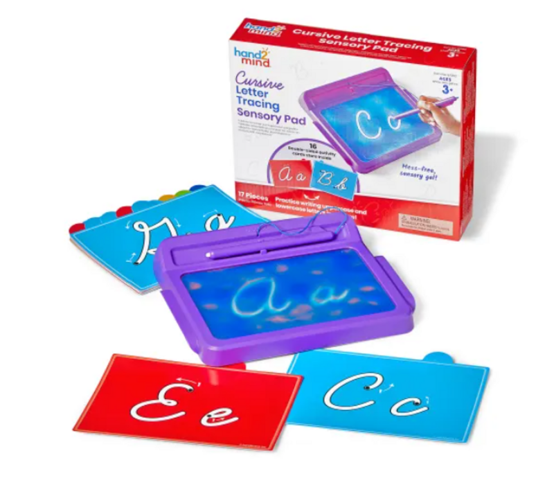 Cursive Letter Tracing Sensory Pad
