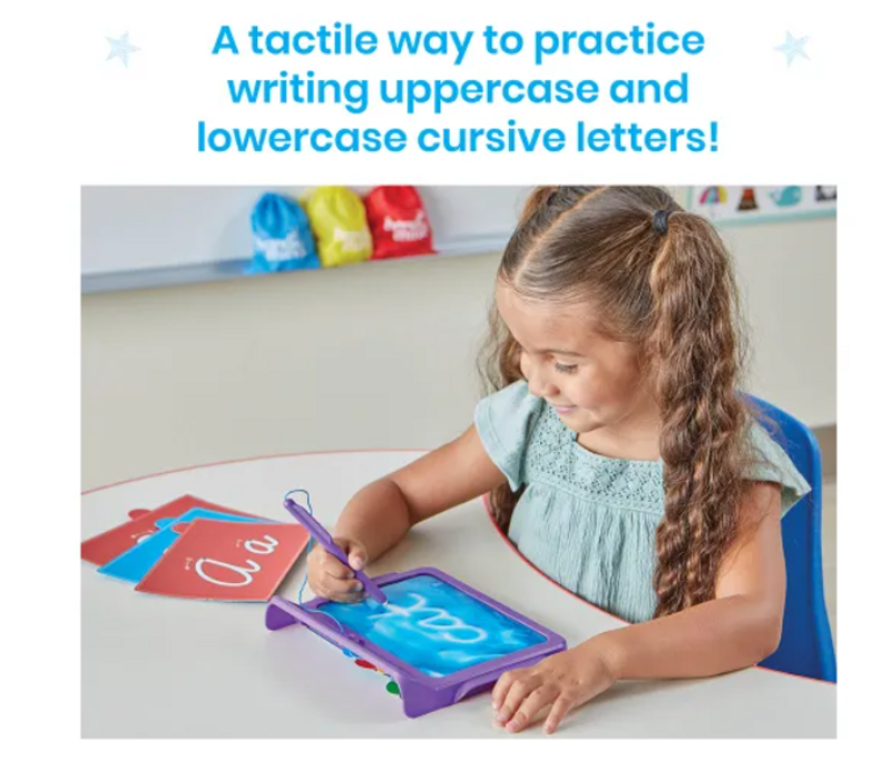 Cursive Letter Tracing Sensory Pad
