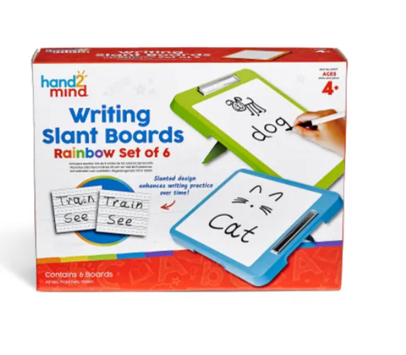 Writing Slant Boards, Rainbow Set of 6