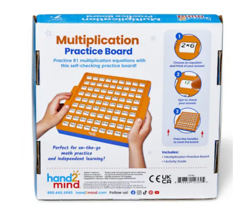 Multiplication Practice Board