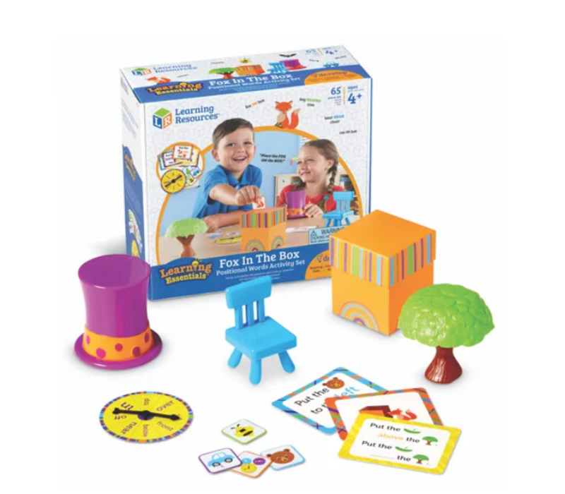 Fox in the Box Positional Words Activity Set