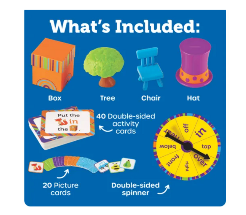 Fox in the Box Positional Words Activity Set