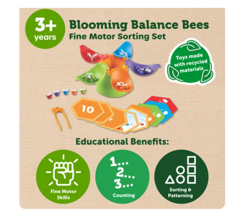 Blooming Balance Bees Fine Motor Sorting Set
