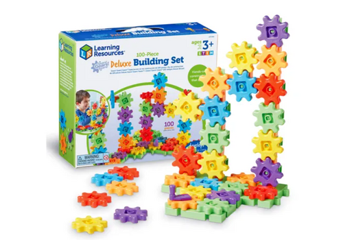 Learning Resources Gears! Gears! Gears! 100-Piece Deluxe Building Set