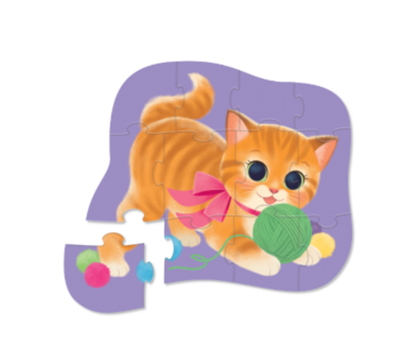 Cute Kitten  - 12-Pc Mini Puzzle*