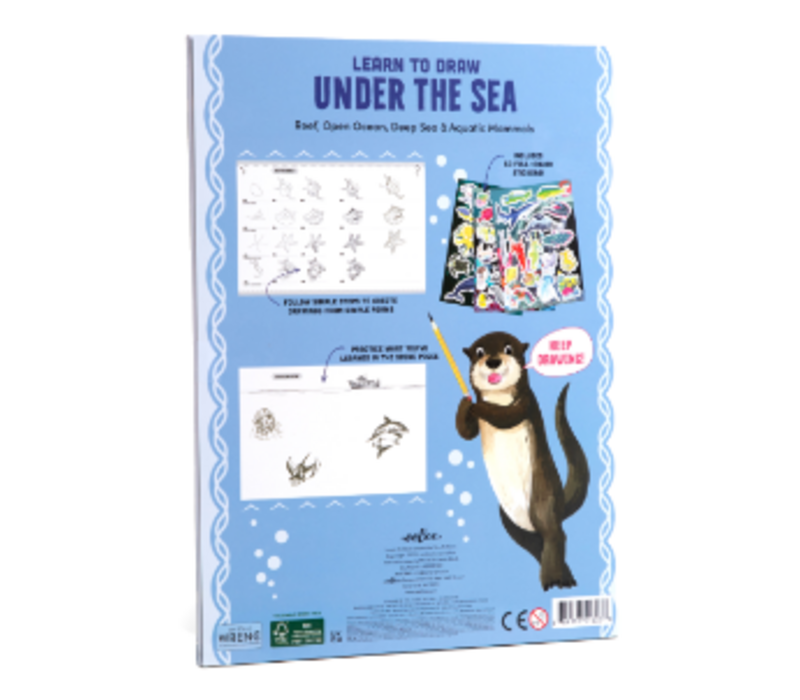 Learn to Draw Under the Sea  w/stickers*