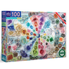 Eeboo Love of Crystals & Gems 100 Piece Puzzle*