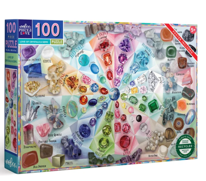 Love of Crystals & Gems 100 Piece Puzzle*