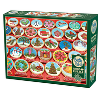 Snow Globe Cookies - 1000 Piece Puzzle- Cobble Hill