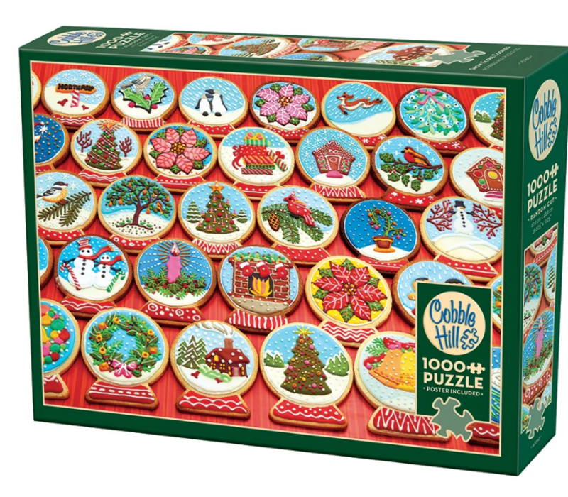 Snow Globe Cookies - 1000 Piece Puzzle- Cobble Hill