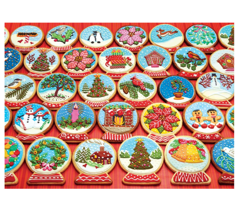 Snow Globe Cookies - 1000 Piece Puzzle- Cobble Hill