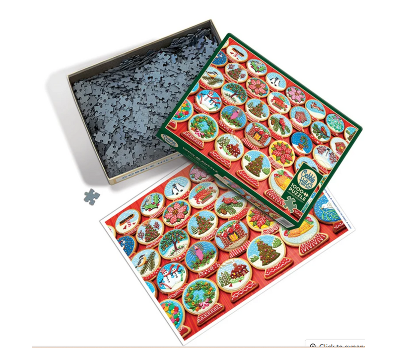 Snow Globe Cookies - 1000 Piece Puzzle- Cobble Hill