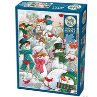 Hill of a Lot of Snowmen - 500 Piece - Cobble Hill