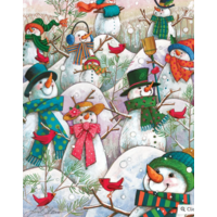 Hill of a Lot of Snowmen - 500 Piece - Cobble Hill