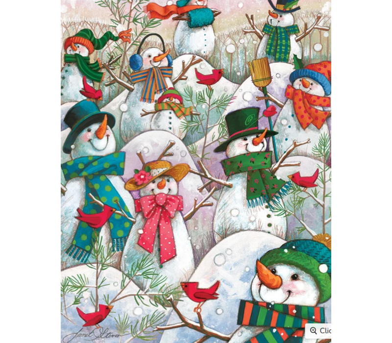 Hill of a Lot of Snowmen - 500 Piece - Cobble Hill