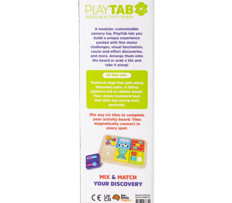 Play Tab Modular Activity Board Tiles- Sensory Set 5
