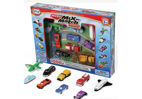 Popular Playthings MICRO Mix or Match Vehicles Deluxe (Bilingual)