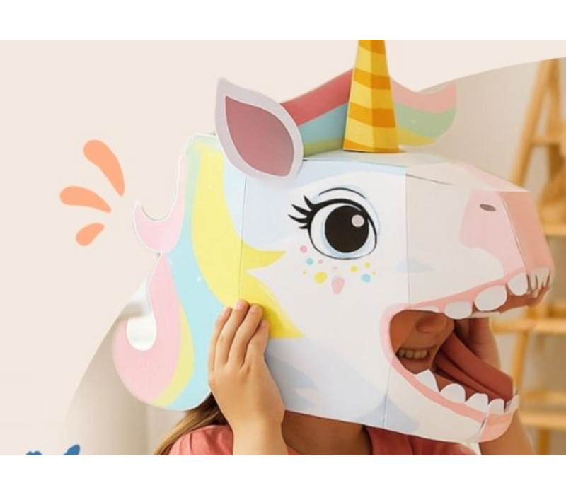3D Paper Mask - Unicorn*