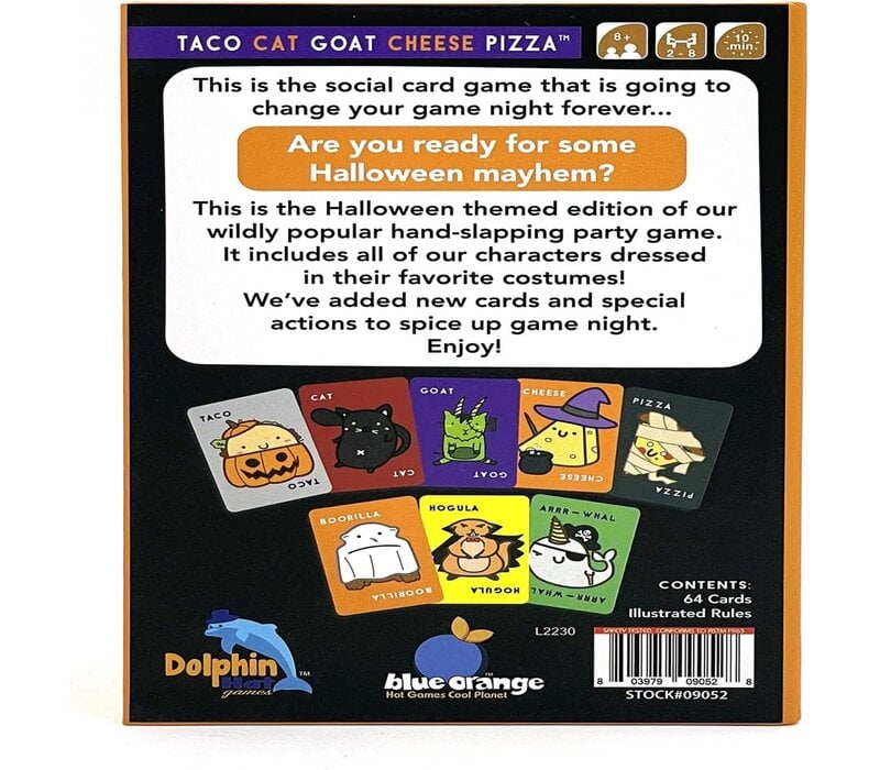 Taco Cat Goat Cheese Pizza: Halloween Special Edition