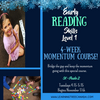 4 Week Momentum  Early Reading Skills  - Level 1 FALL  2026 Tuesdays 4:15-5:15pm *