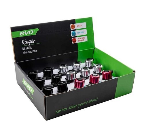 Evo EVO, Ringer Mini, 20-Pack, Assorted colors, 22-25.4mm