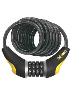 Onguard OnGuard, Doberman 8031, Coil cable with combination lock, 12mm x 185cm (12mm x 6')