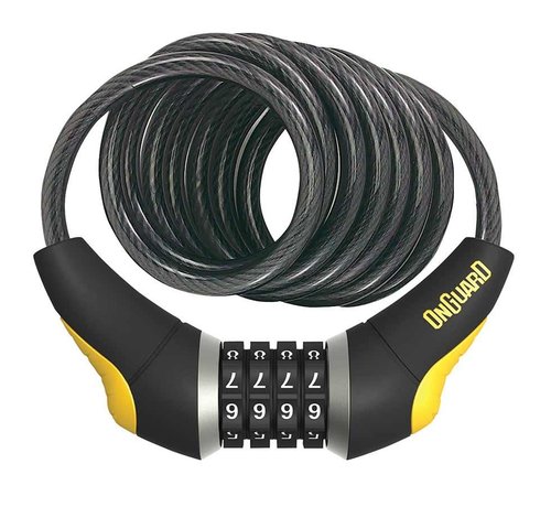 Onguard OnGuard, Doberman 8031, Coil cable with combination lock, 12mm x 185cm (12mm x 6')