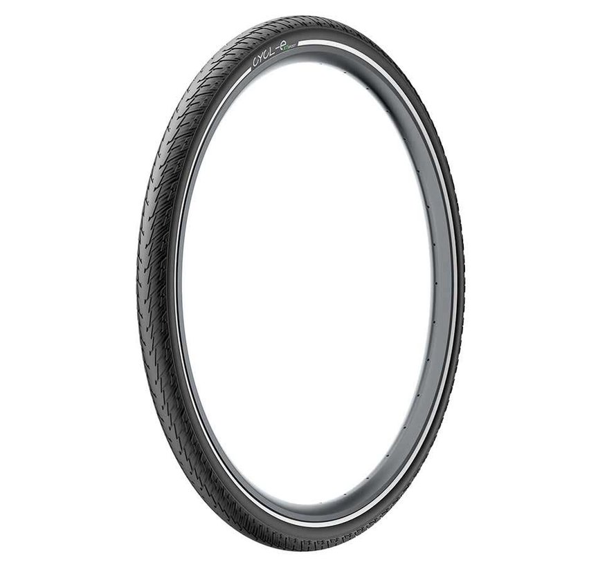 Pirelli Cycl-e XT Sport Tire - 700 x 47, Clincher, Wire, Black, Reflective