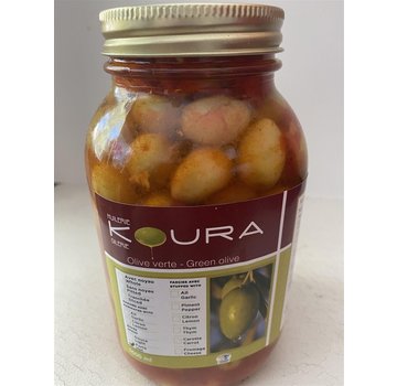 Koura Olive verte avec noyau épicées forte 500ml
