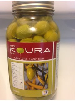 Koura Olive verte marinée à l'ail 500ml