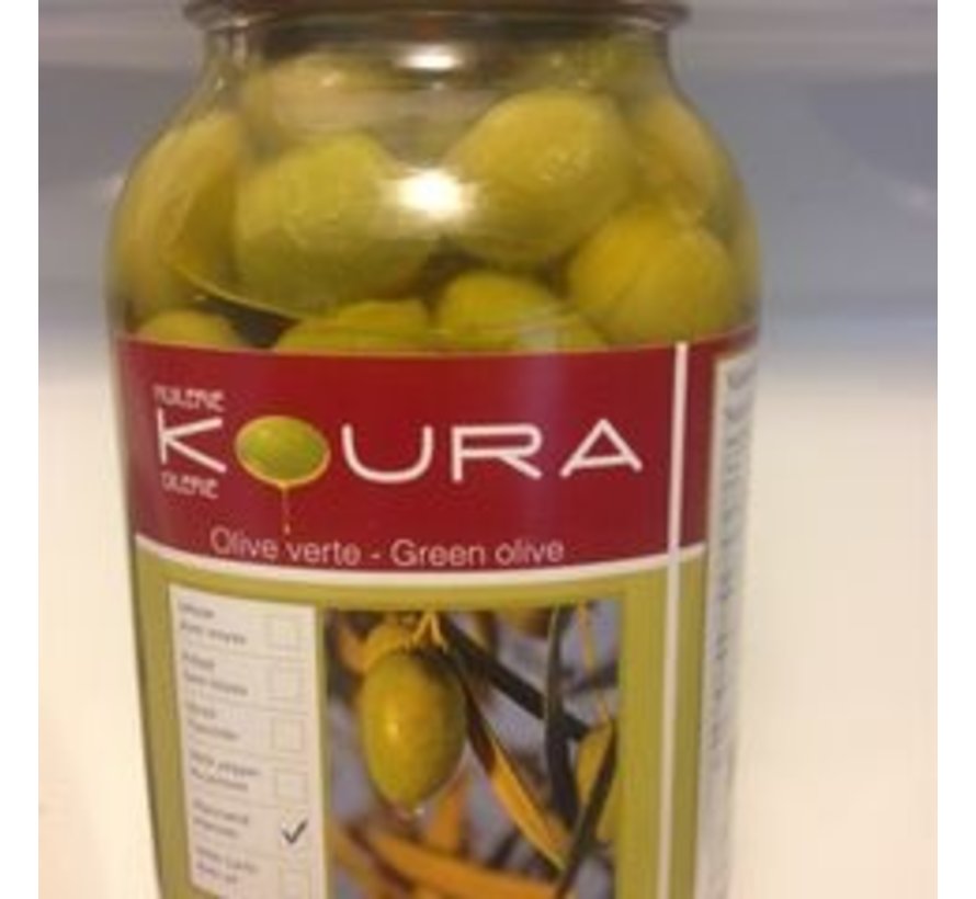 Olive verte sans noyau épicées douce 500ml
