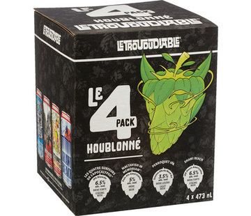 Le Trou du diable Le 4 pack houblonné (4 Bières de 473ml) (consigne inclus)