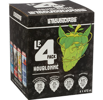 Le Trou du diable Le 4 pack houblonné (4 Bières de 473ml) (consigne inclus)