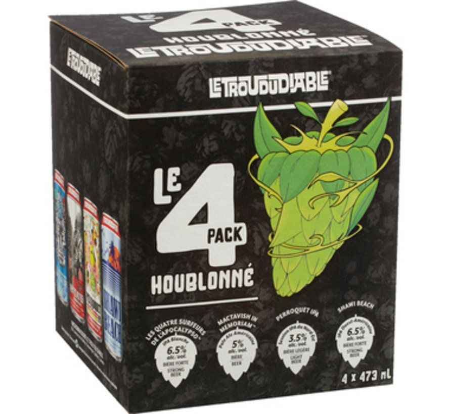 Le 4 pack houblonné (4 Bières de 473ml) (consigne inclus)